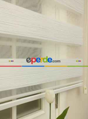 Zebra Perde -beyaz (yeni Sezon)- Beyaz