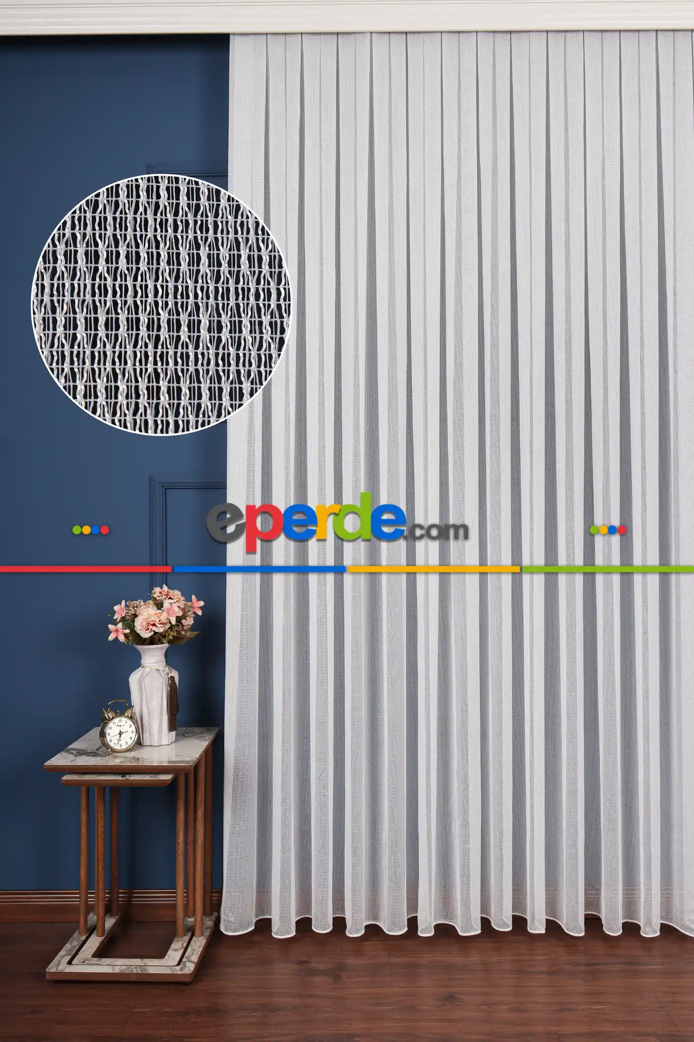 Salon Tül - Powel Düz Tül Perde Ütü İstemez