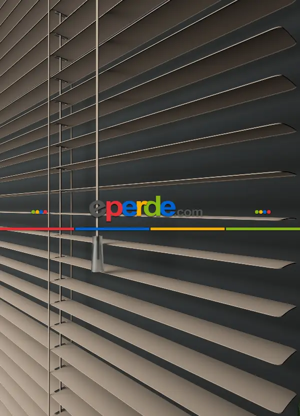 Mutfak - 1. Kalite Açık Yavruağzı - Alüminyum Jaluzi Perde - 25mm Kalınlığında