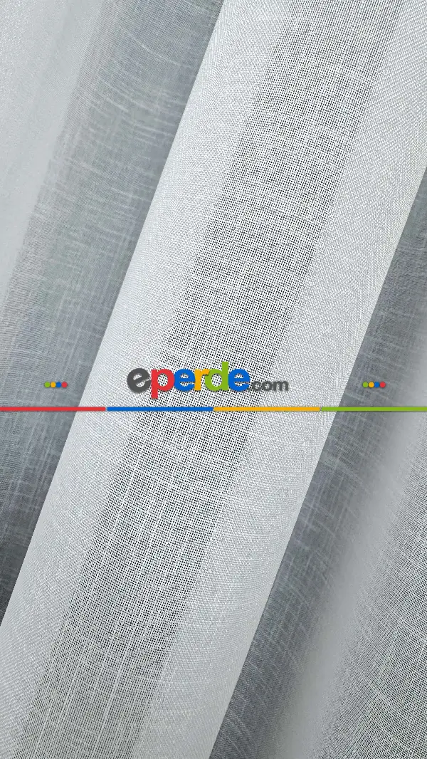 Beyaz, Büzgülü Ekstraforlu, Tül Perde