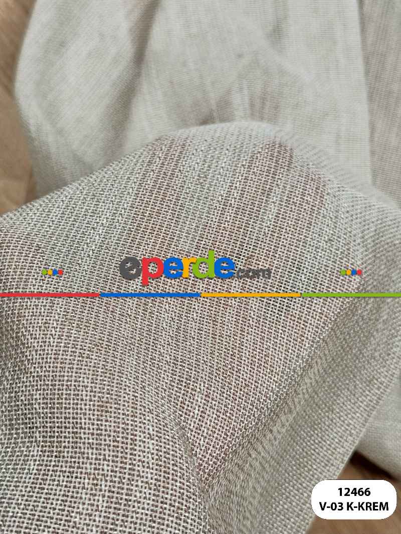 Etek Ucu Damask Nakışlı Düz Tül Perde, Özel Dokuma Premium Seri