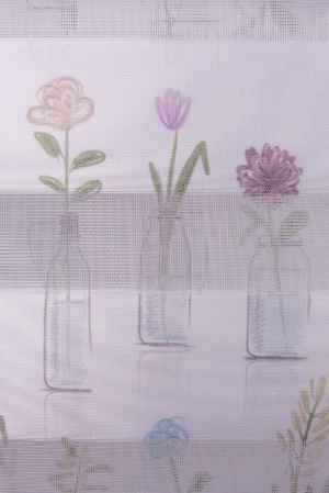 Mutfak Zebra Perde Desenli- Lila Açık Lila