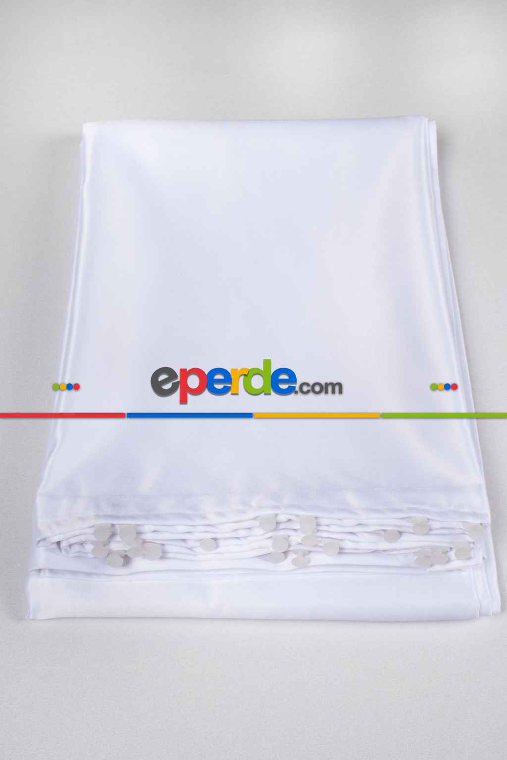 1.kalite Gramajlı Beyaz Saten Güneşlik Perde