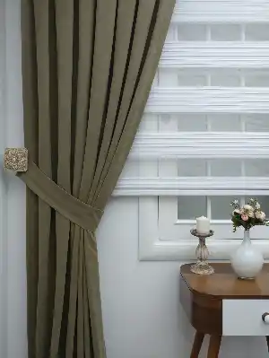 Haki Yeşil Fon Perde (280 Eninde)- Haki