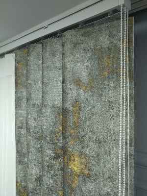 2021 Sezonu - Tül Dikey Zebra Perde - Fon Kumaşlı Tül Dikey Perde - Stor Tül Perde Hepsi Birarada- Sarı-füme-ekru