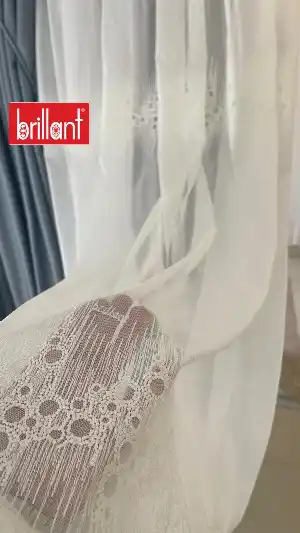 Salon Tül Perde - Brillant Nakışlı Şerit 2023 Sezonu