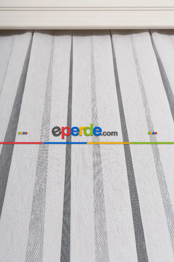 Salon Tül - Balık Sırt Düz Tül Perde Ütü İstemez