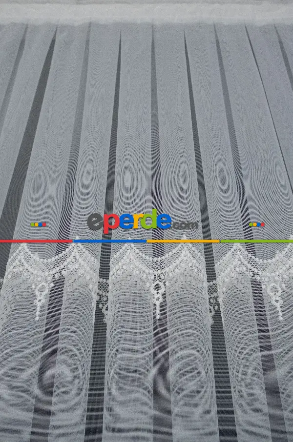 Salon - Brillant Tül Bore Desen Tarz Moda Yeni Salon Tül Nakış İşlemeli Tül