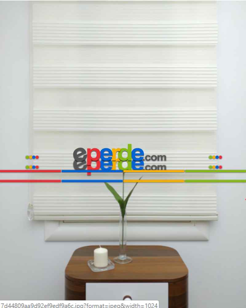 Zebra Geniş Pilise Ekru- Ekru