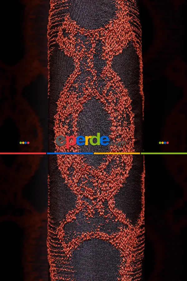 Yatak Odası Fon Perde - S Pile Dökümlü Jakar Dokuma Fon Perde