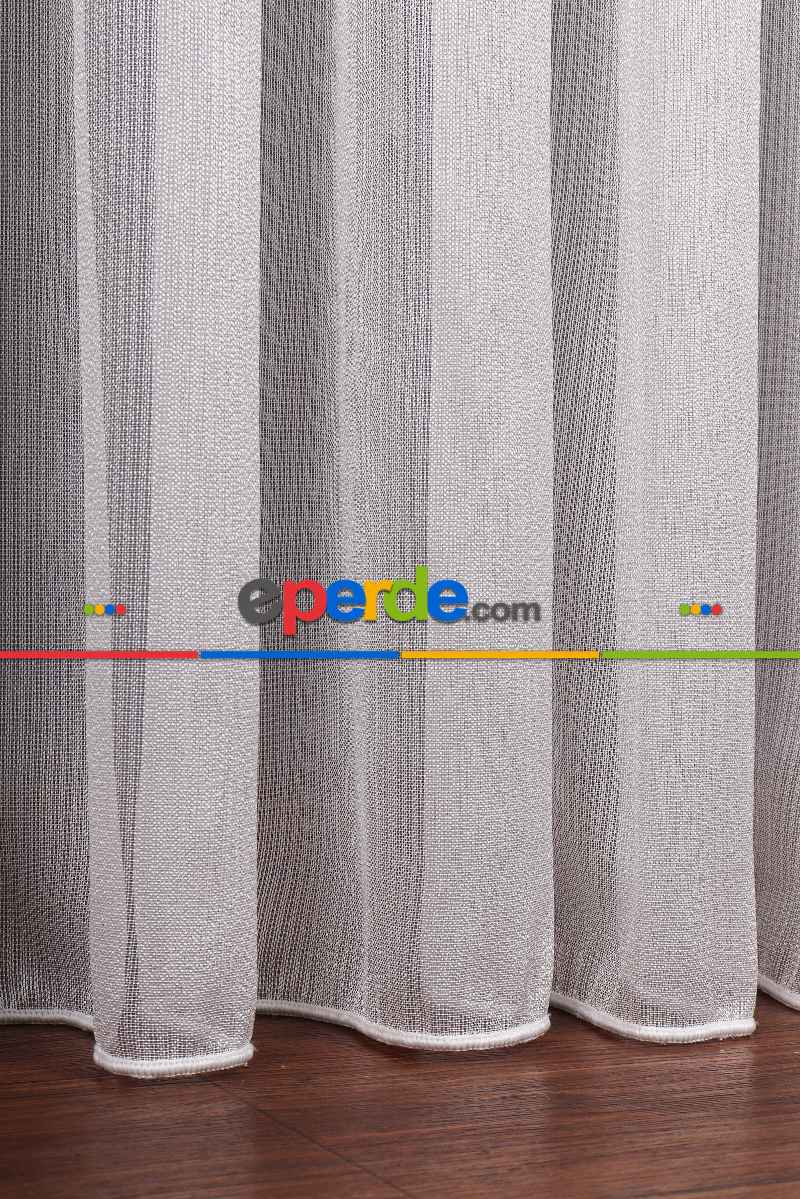 Yatak Odası - İnci Çizgili Armür Tül Perde Akdz 1038