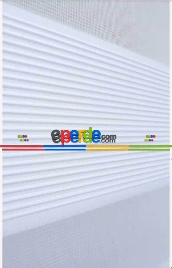 Zebra Perde Micro Pliseli Beyaz- Beyaz