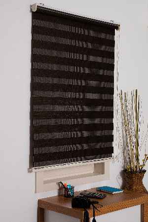 #üreticifirma %40 İndirimli!!! Kalın Bambu Lüx Acı Kahve Zebra Perde Ozel Fiyat- Acı Kahve