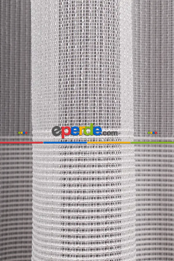 Etek Bantlı Keten Tül Perde Grz 2165