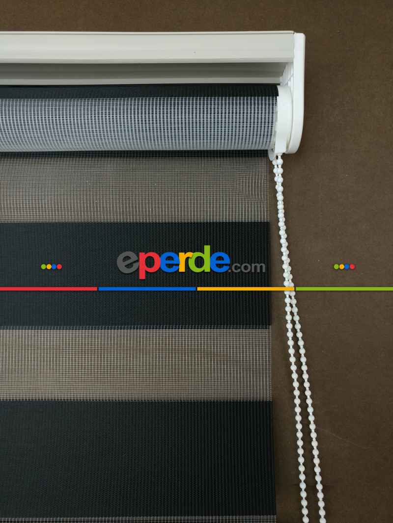 Zebra Perde - Düz Zebra Zebra ( Eco Serisi )- Siyah