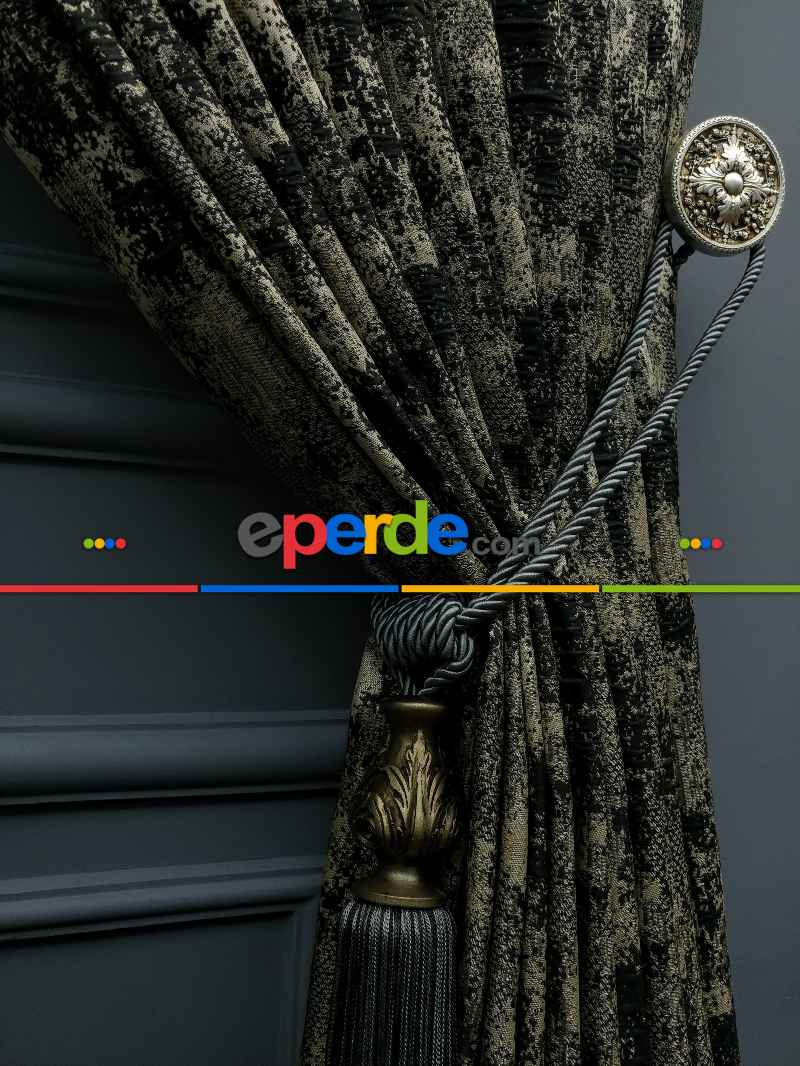 PatineDesenli Modern Desenli Jakarlı Salon Fon Perdesi 2021 Seriemodern Desenli Jakarlı Salon Fon Perdesi 2021 Series Özel Renkler- Siyah-bej-gri Açık-gri Koyu