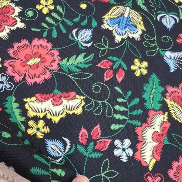 Mavi-pembe Çiçek Desenli Fon Perde Evm629 Kumaşı Kalındır Duck Bezi Değildir- Siyah-Yeşil-Mavi-Pembe