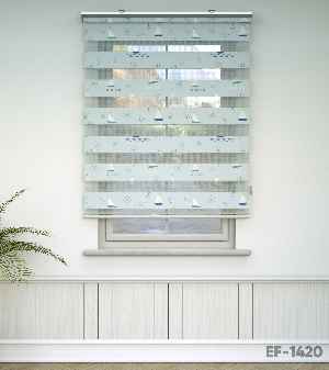 Çocuk Odası Zebra Perde - Gemi Desen Baskılı Zebra Perde- Çok Renkli