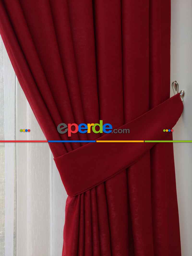Soft Kırmızı Fon Perde (150)- Kırmızı