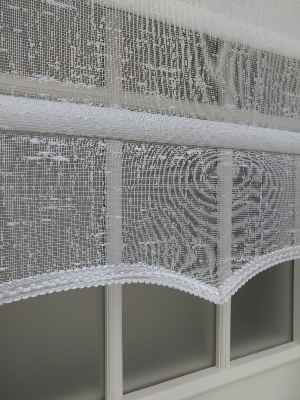 Mutfak Stor Perde - Çiftli Sistem İkili Tül Stor- Ekru