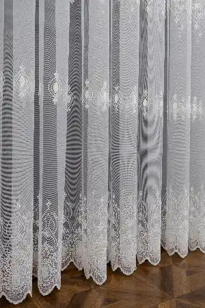 Brillant Güneş Desen Salon Tül Perdesi Tasarım Modern Tul