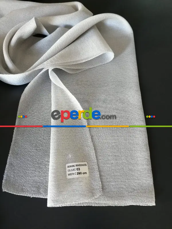 Örme Yumuşak Dokulu Marmaris Serisi Düz Tül - 3 Renk Seçenekli