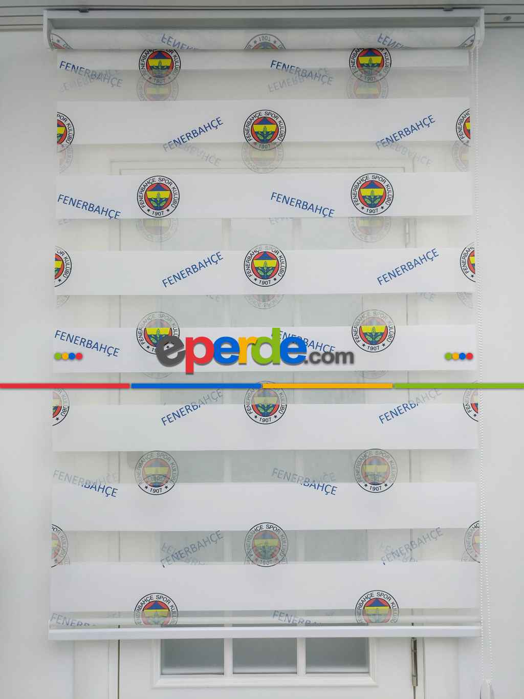 Çocuk Odası Fb Fenerbahçe Zebra Perde - Taraftar Perde- Lacivert