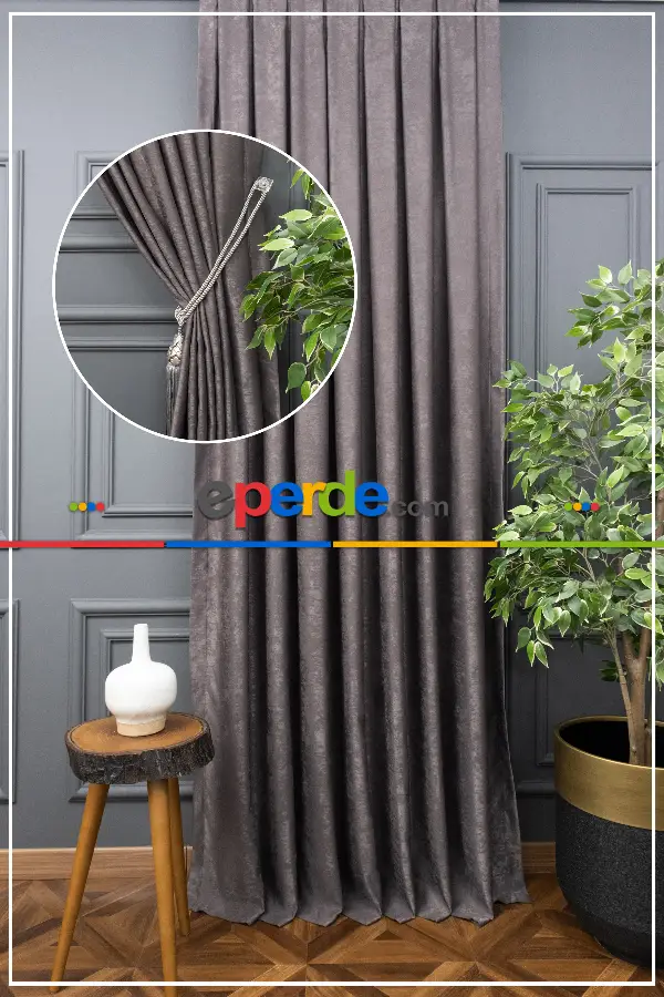 Desenli Jakar Fon Perde Geniş En 285 Cm 120cm X 265cm 