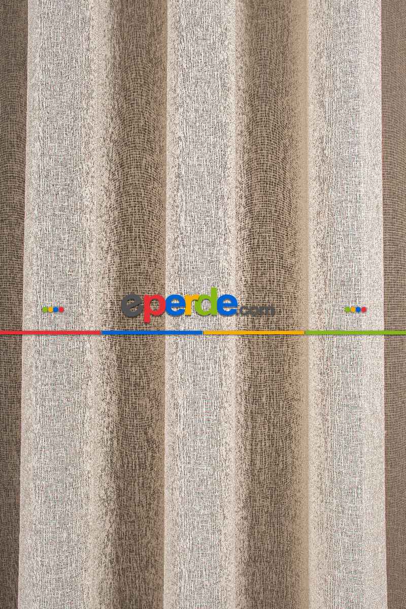 Yatak Odası - 5 Renk Seçeneği - Özel Seri Krem Keten Tül Perde - Premium Seri - Ana Görsel Sütlü Kahve Rengindedir.