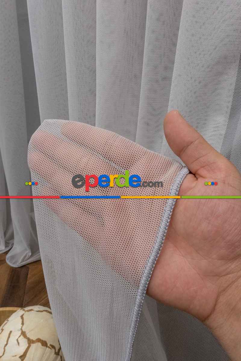 Yatak Odası - Grek Tül, Gri Renk, Yumuşak, Buruşmaz