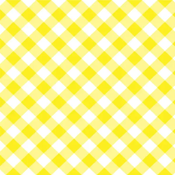 Sarı Ekoseli Mutfak Perdesi Kanat Fon Perde Desenli- Sarı