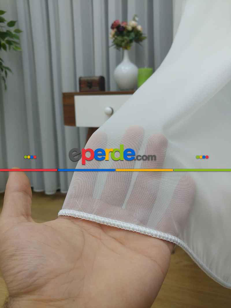 Mutfak - ( Orjinal ) Düz Tergal Tül Perde 