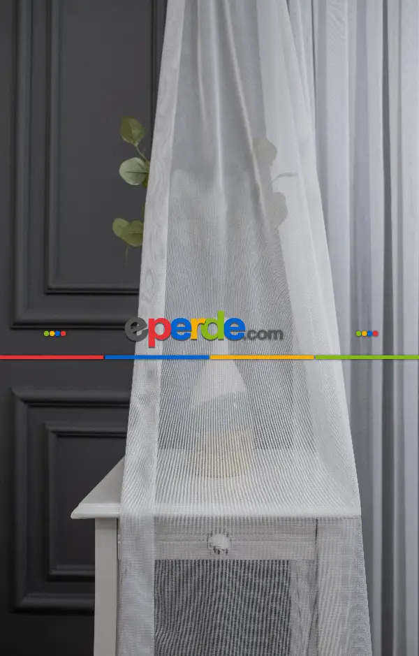 2025 Sezonu Düz - Dökümlü Ütü İstemeyen Tül - İtinalı Dikiş Garantisi - Kurşunlu Tül