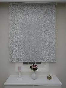 Gri Simli Gül Desen Stor- Gri-füme-antrasit-beyaz-gri Simli- Çok Renkli 2