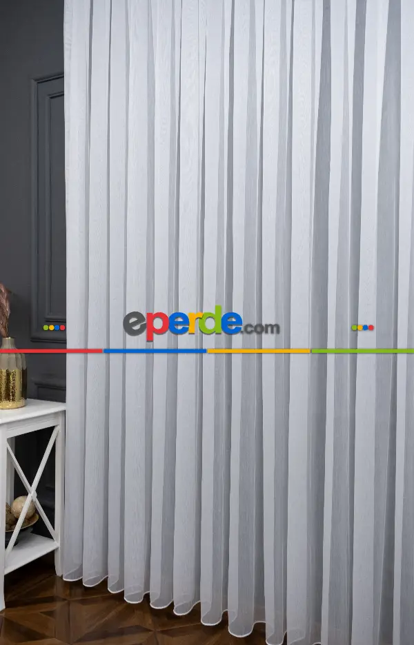 Bambu Düz Tül - Kurşunlu Tül