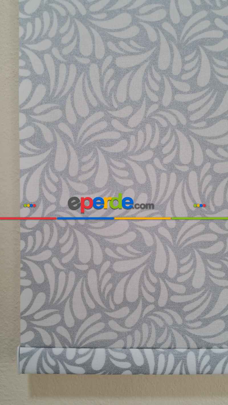 Oturma Odası - Desenli Stor Perde Gri- Gri-füme-antrasit-beyaz- Çok Renkli 2