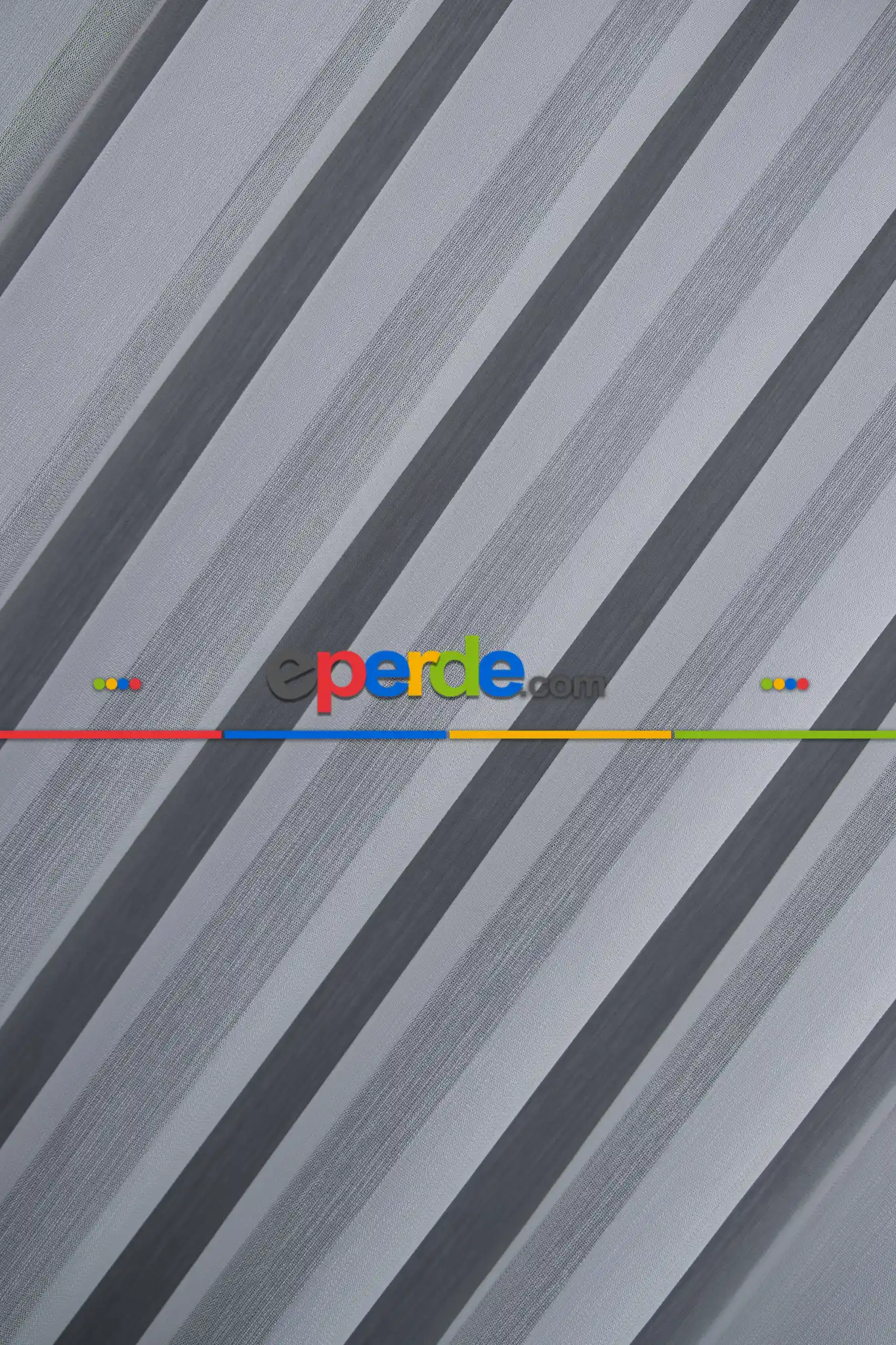 Çizgili Ekru Renkli 1.sınıf Kalite Bambu Tül Perde