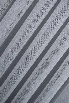 Çizgili Ekru Renkli 1.sınıf Kalite Bambu Tül Perde