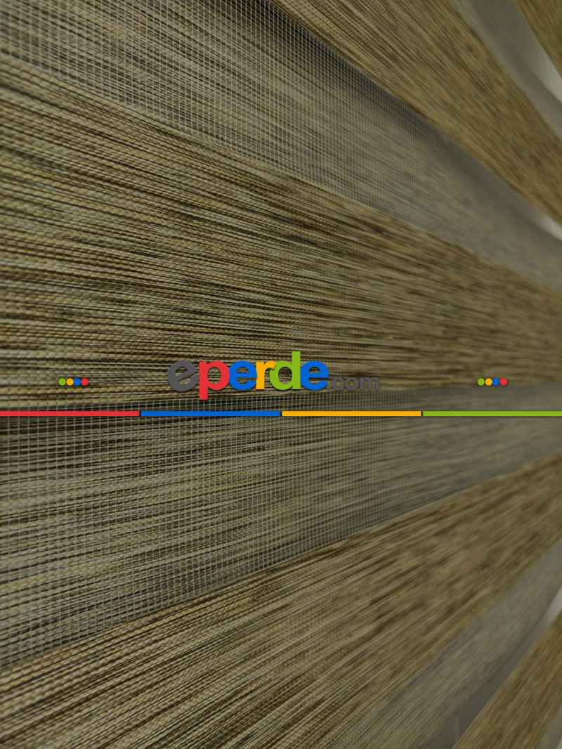 Yatak Odası - Zebra Perde -bambu Zebra (eco Serisi )- Kahve Açık