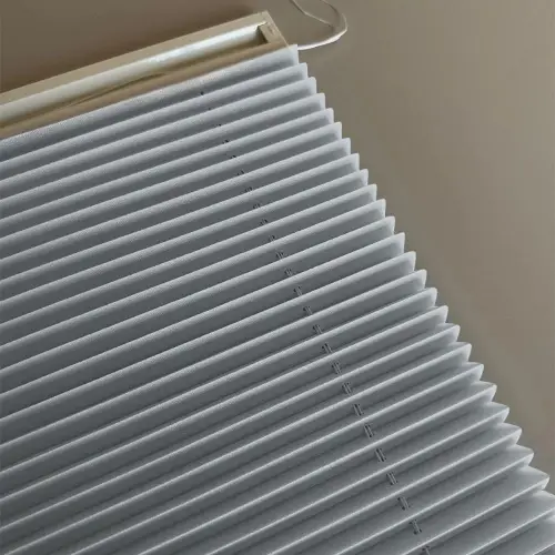 Brillannt Plise Perde - Cam Balkon Perdesi - Pimapen Perdesi - Açık Gri (20 Renk) Kolay Montaj Yaylı Sistem, Vidalı Sistem Veya Yapıştırma