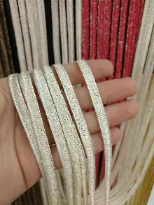 Açık Pembe Rengi İp Perde İpek Koza Serisi- Pembe-gümüş