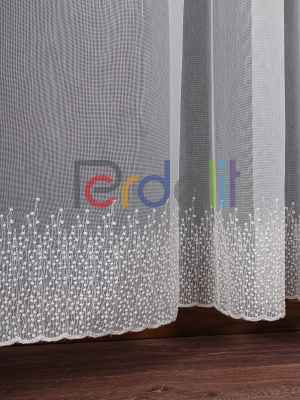 Etek Ucu Nakış İşlemeli Tül Perde