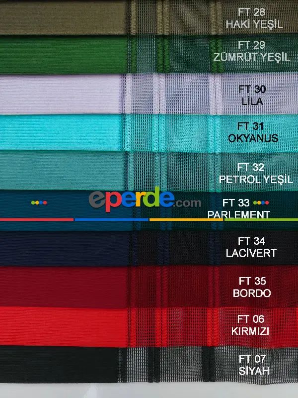 Salon - 1. Kalite Çizgili Tül Dikey Zebra Perde - Ft11 Sütlü Kahve- Ft09 Elegance- Ft21 Gül Kurusu- Ft02 Ekru- Gül Kurusu