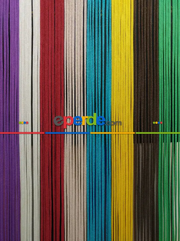 Sarı Rengi İp Perde Jumbo Zincir Serisi- Sarı