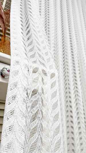 Ekru Nakışlı Tül Perde, Ağır Gramajlı Premium Seri, 7 Renk