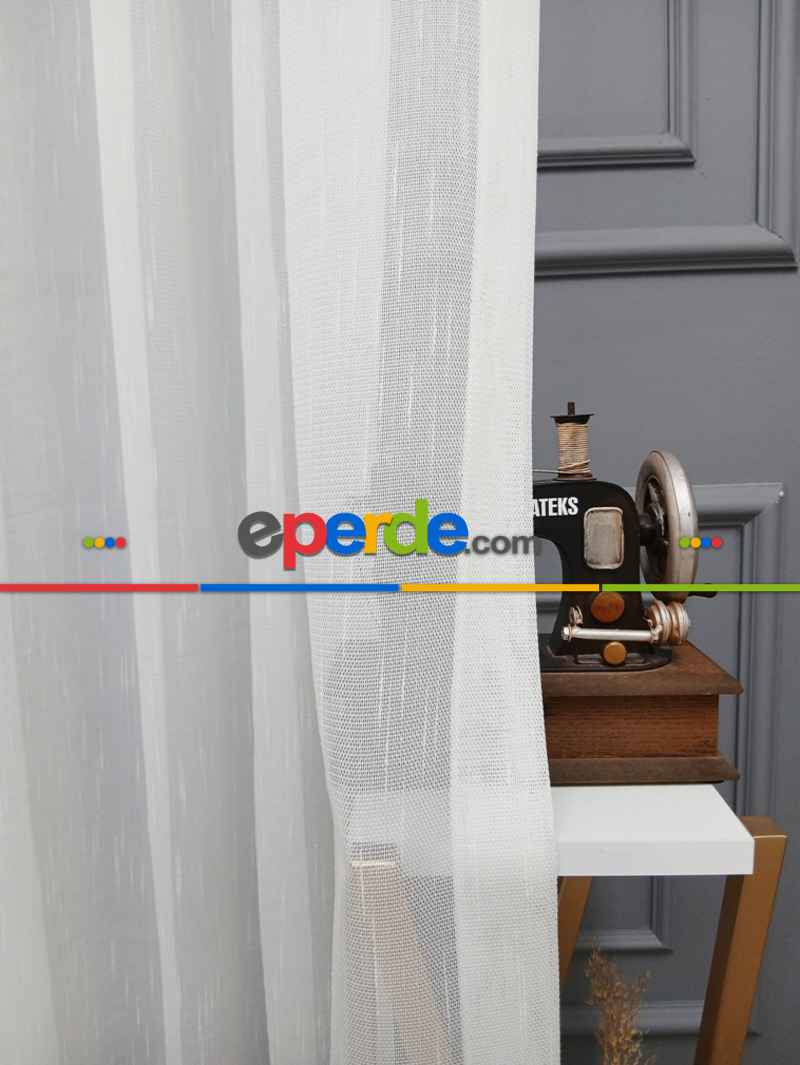 Yatak Odası - Exculusive Love Ütü İstemez Kırışmaz Sade Tül Perde