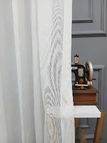 Oturma Odası - Exculusive Love Ütü İstemez Kırışmaz Sade Tül Perde