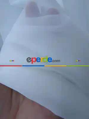 Beyaz Tergal Düz Tül (geniş En:280cm) Etek Katlamalı- Beyaz