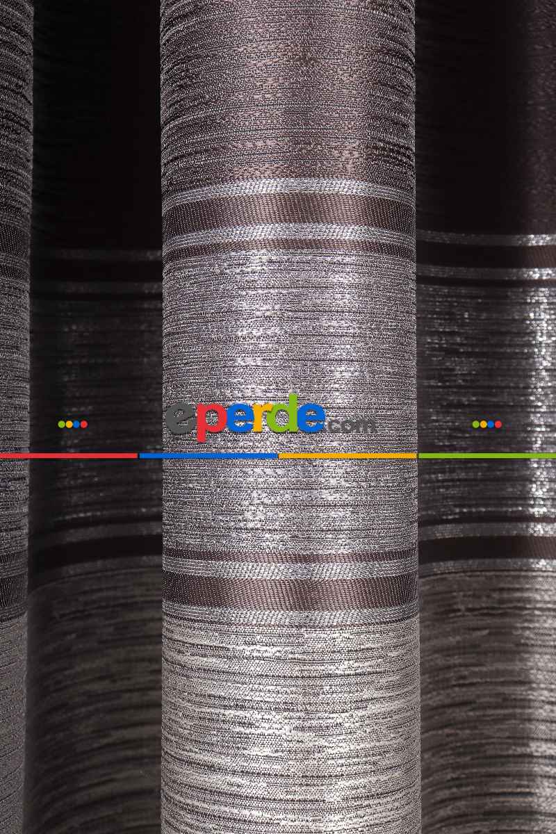 Yatak Odası - Füme - Gümüş Pano Fon Perde