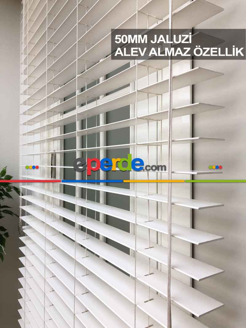 Mutfak Ahşap Jaluzi Perde- Krem